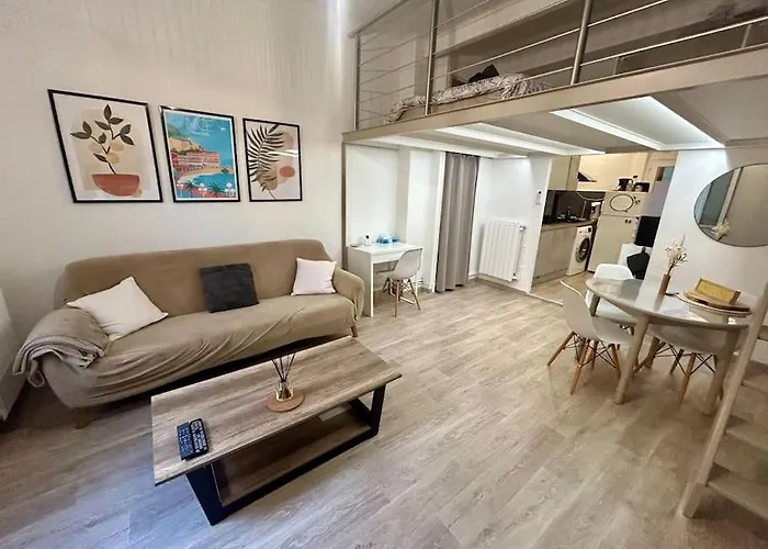 Charmant Studio Mezzanine Au Coeur De Nice